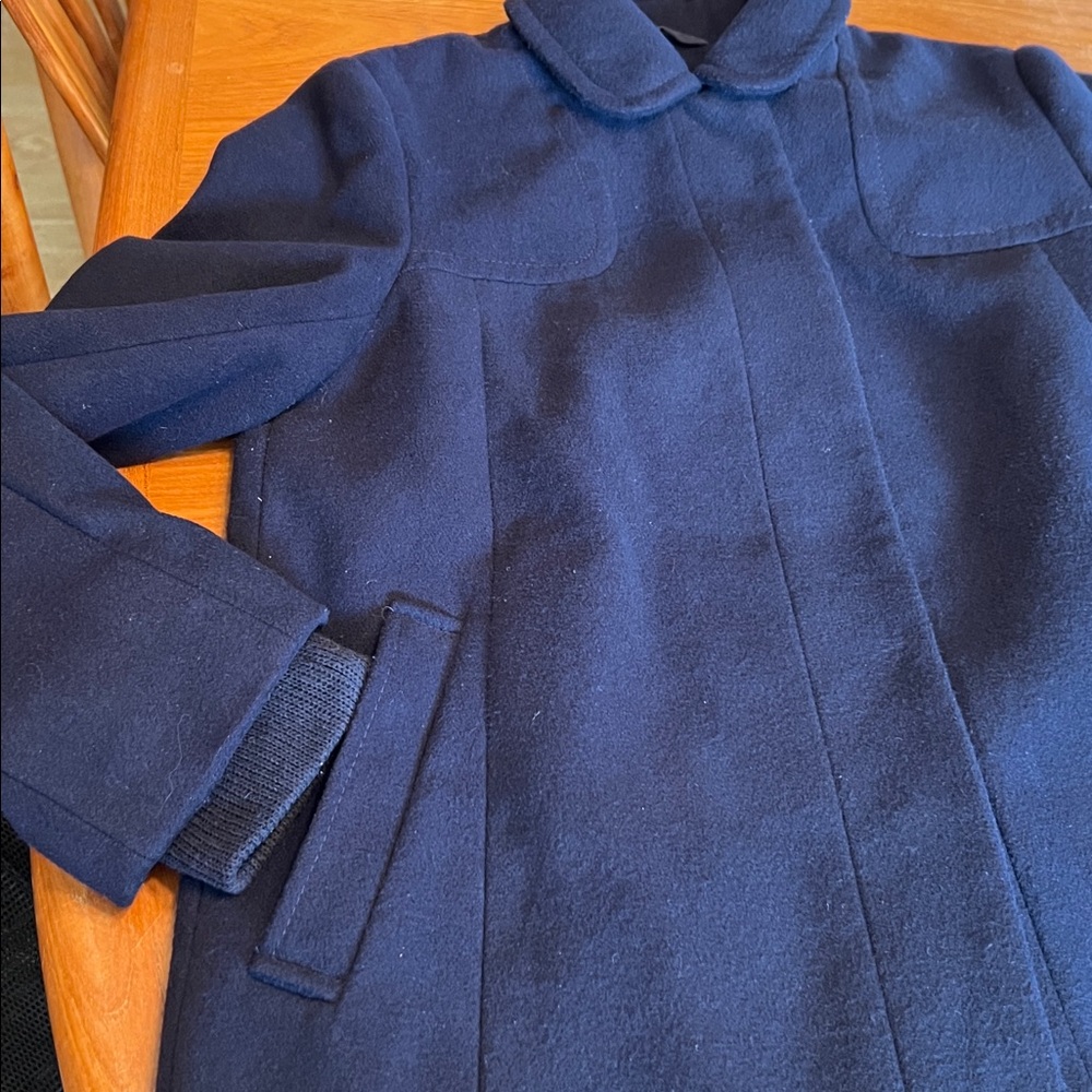 NWOT‎ Top Shop Coat Dark Navy 2